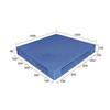 130*100*15cm doub sided anpile plastik palèt plat
