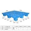 100*80*14cm 9-troedfedd Grid Pallet Nestable Plastig