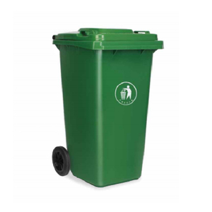 Sampah sanitasi plastik 240L boleh dengan roda