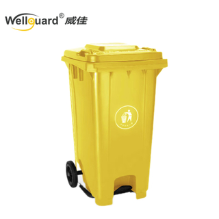 120L plastik pedal sanitasyon fatra ka ak wou