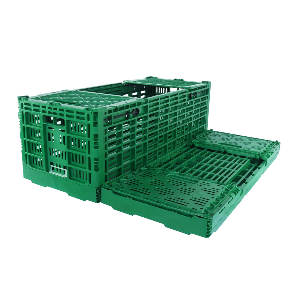 1000x400x340mm vèt plastik effondré kès pou depo legim ak fwi