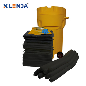 225L Universal Spill Kit mit 65 Gallonen Moblie Überpackungstromtrommel