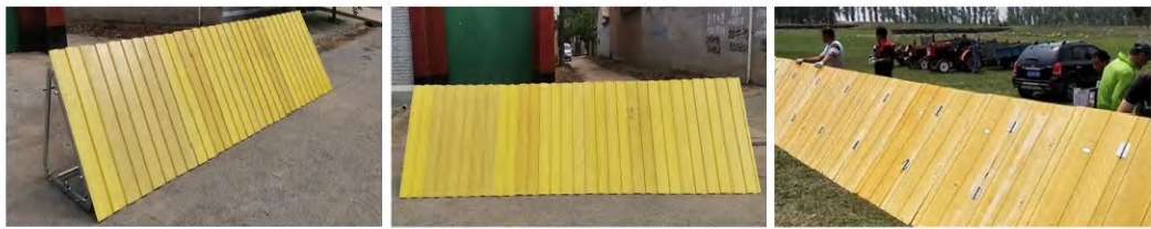 Prefabricated slab dam flood control sub-embankment usage feature