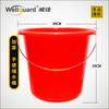Red 10L Household Thicken Plastic Bucket with Metal Handle