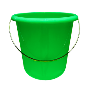 Green 18L Household Thicken Plastic Bucket with Metal Handle