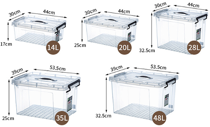 48L plastic storage box