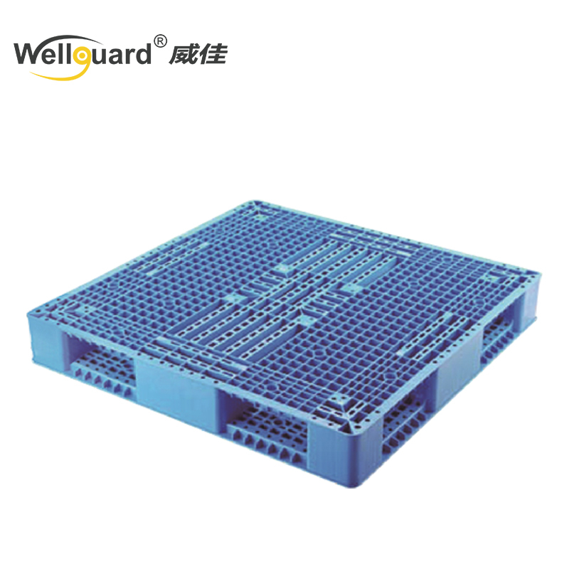 110 * 110 * 15cm Pallet tal-Grid tal-Plastik Stivabbli Double Sided