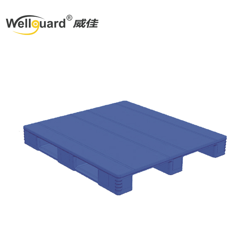 130*120*16cm 3 Runners Rackable Plastic Flat Pallet