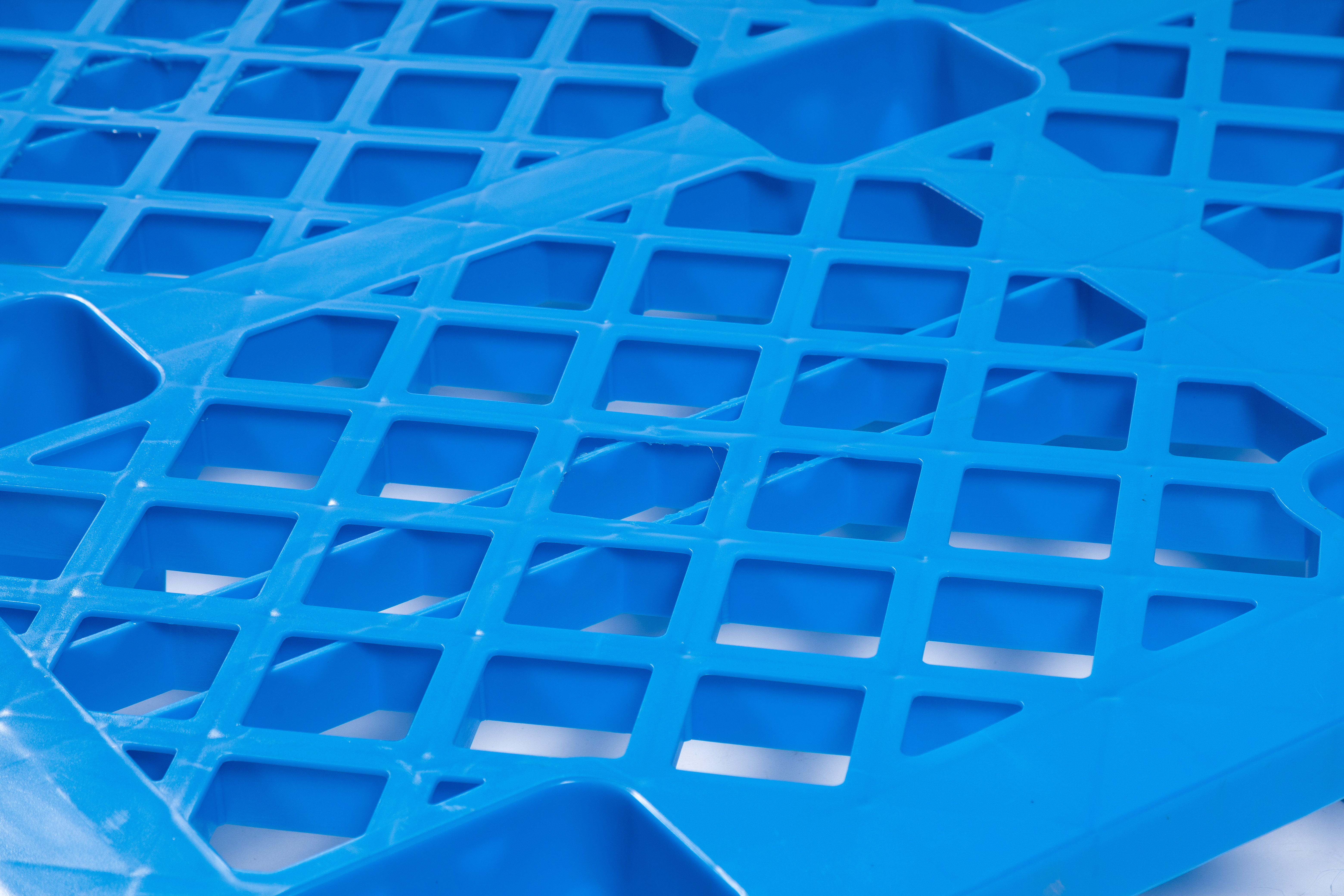 130*110*14cm palet cuibărit de plastic de plastic cu o grilă de 9 metri