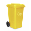 360L Plastic Pedal Sanitation Garbage Can with Wheels