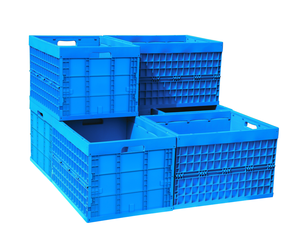 760x580x497mm Mesh Plastic Collapsible Crate