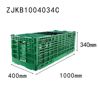 1000x400x340mm vèt plastik effondré kès pou depo legim ak fwi