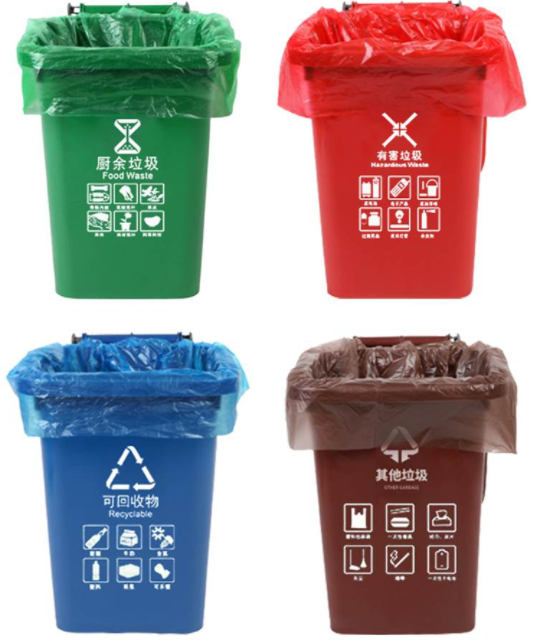 Plastic garbage bags’ application