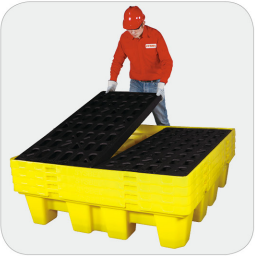 2-drum and 4-drum spill pallets