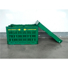 600x500x340mm Green plastic collapsible crate enim vegetabilis et fructus repono