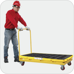 2 drum spill pallets with stackable structure save space and transportation costs