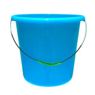 Blue 30L Household Thicken Plastic Bucket with Metal Handle