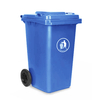 360L Plastic Pedal Sanitation Garbage Can with Wheels