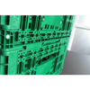 600x400x220mm Green plastic collapsible crate ad vegetabilis et fructus repono
