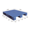 120*100*15cm 3 Runners Rackable Plastic Flat Pallet