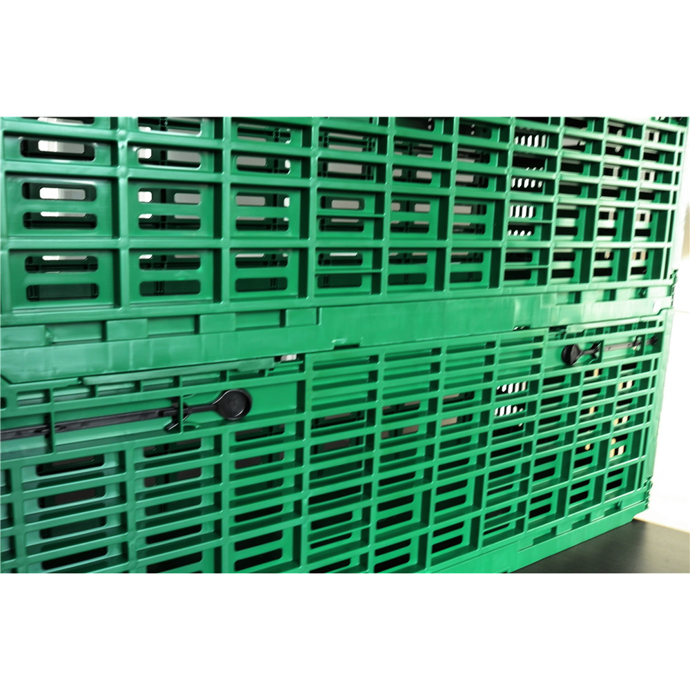 1000x400x340mm vèt plastik effondré kès pou depo legim ak fwi