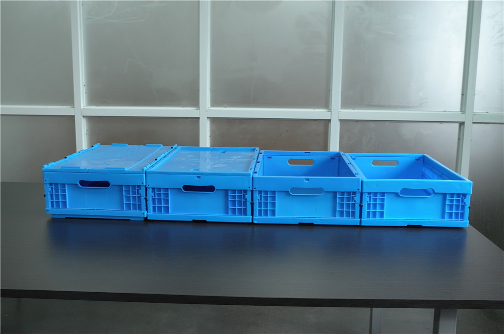 600x400x185mm mesh plastic collapsible crate