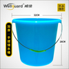 Blue 13L Household Thicken Plastic Bucket with Metal Handle