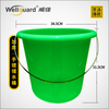 Green 19L Household Plastic Bucket with Metal Handle