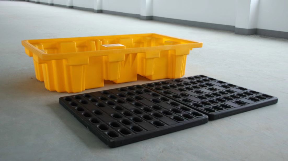 2 1000L IBC søl inneslutningspall