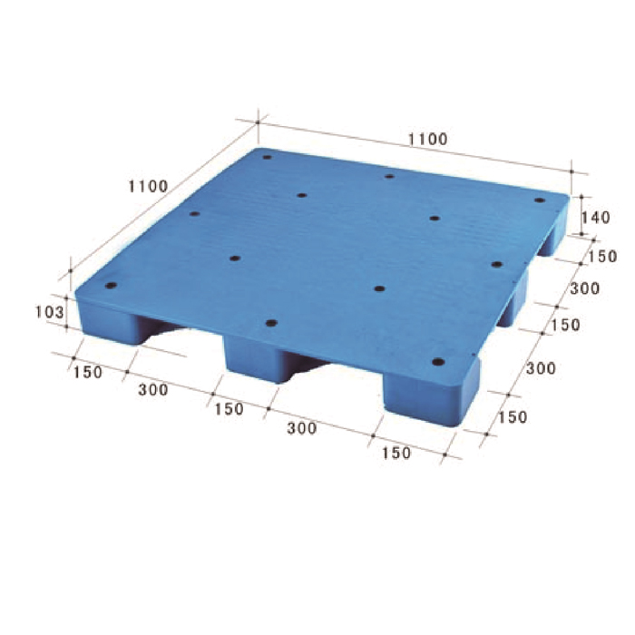 110*110*14cm 9 fot flat plast nestbar pall
