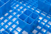 100*80*14cm 9-troedfedd Grid Pallet Nestable Plastig
