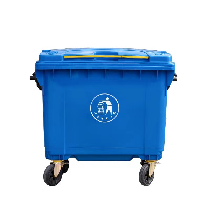 Cart garbage plastig 660L b