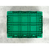 400x300x220mm Green plastic collapsible crate ad vegetabilis et fructus repono