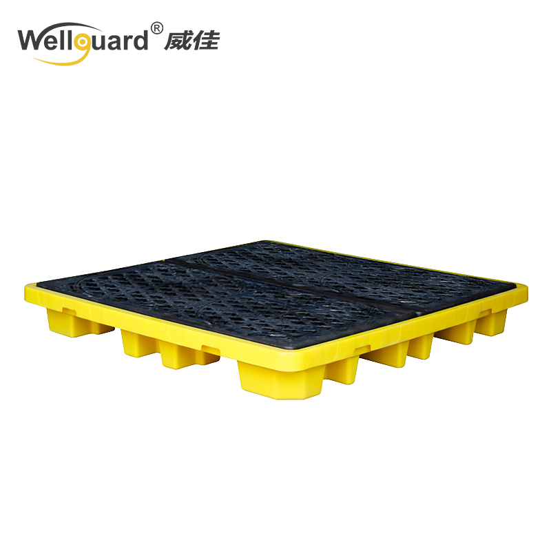 Containment effundet Pallet