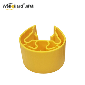 Small Yellow Plastic Upright Rack Protector