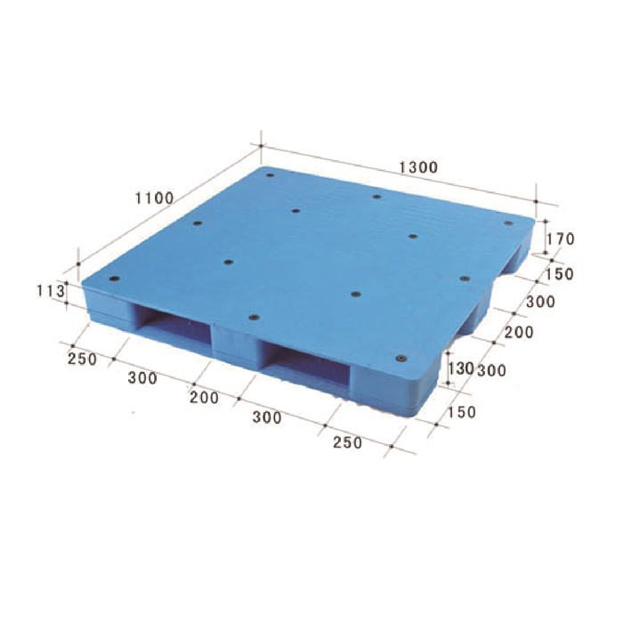 130*110*17cm 3 runner rackable plastic flat palyete