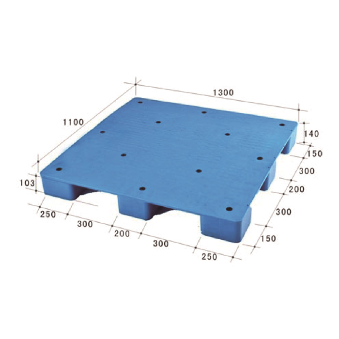 130*110*14cm 9-pye plat plastik nestable palèt