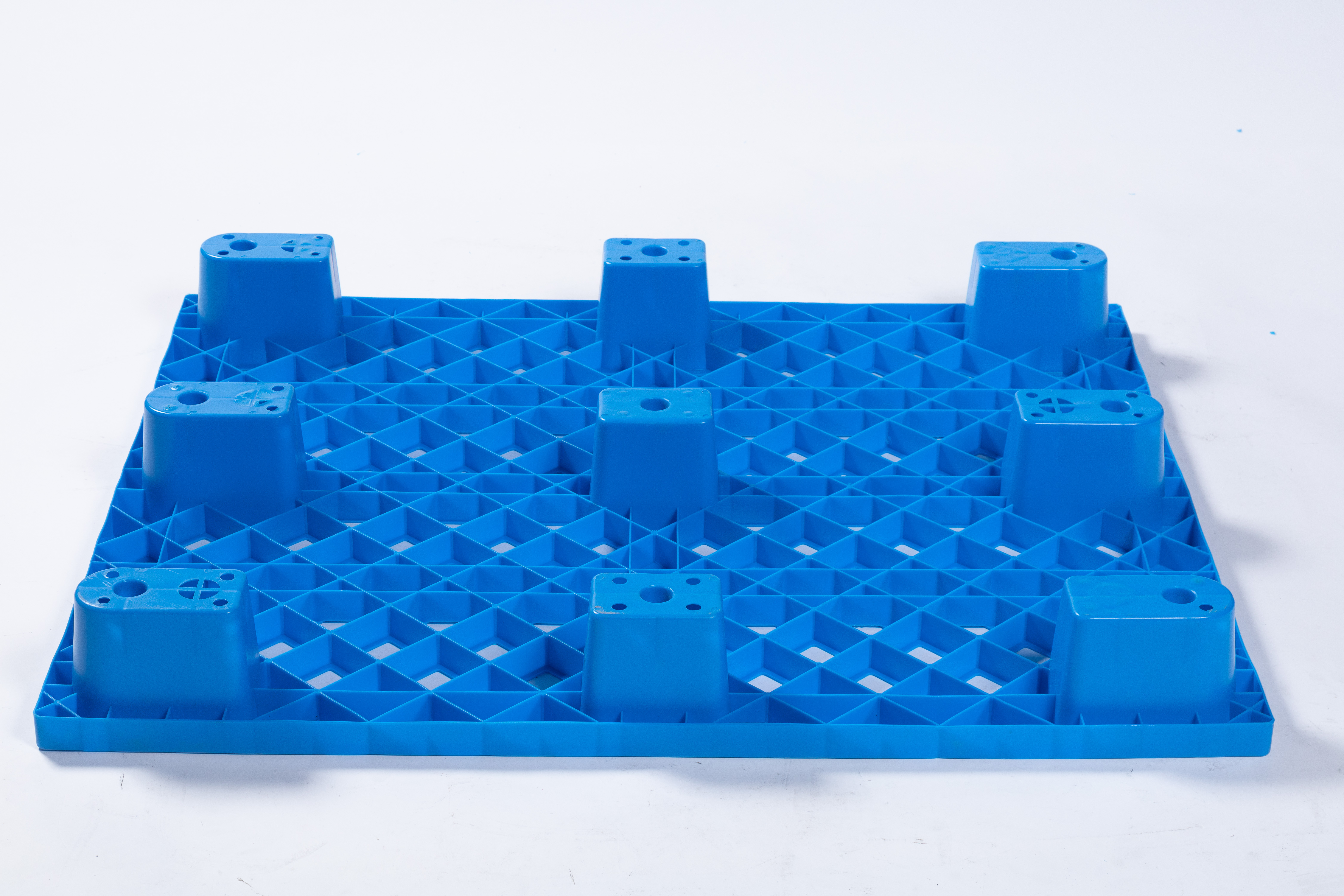 130*110*14cm palet cuibărit de plastic de plastic cu o grilă de 9 metri