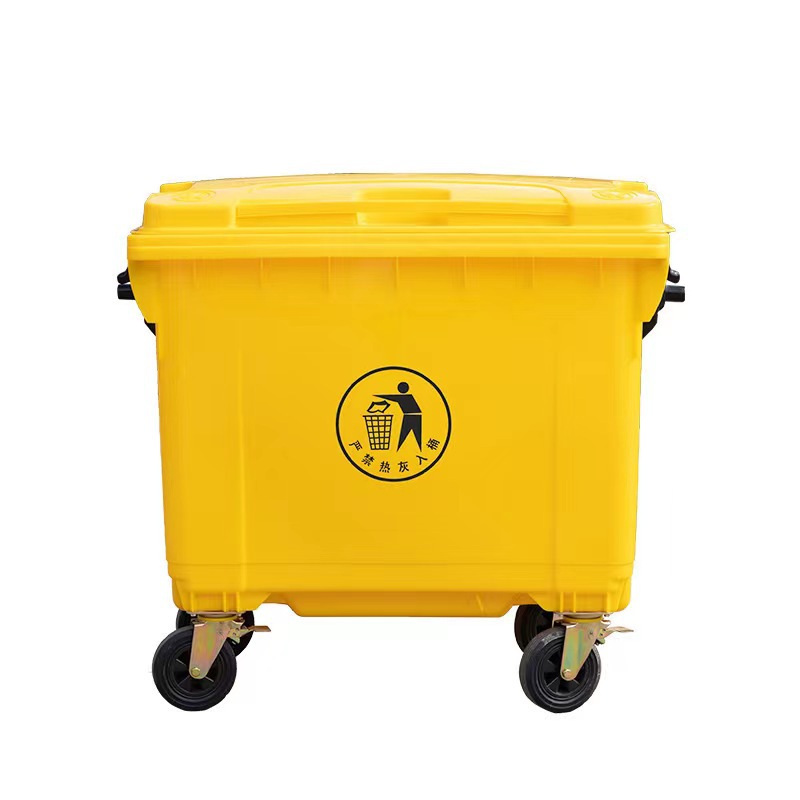 Cart garbage plastig 660L b