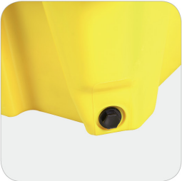 hexagonal drain plug facilitates drainage