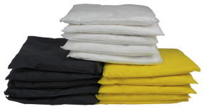 Absorbent pillow is used alone or in conjunction with absorbent sock