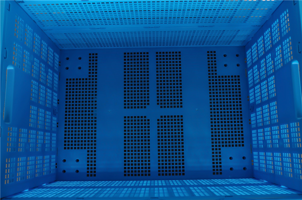 800x580X500mm mesh plastic collapsible crate