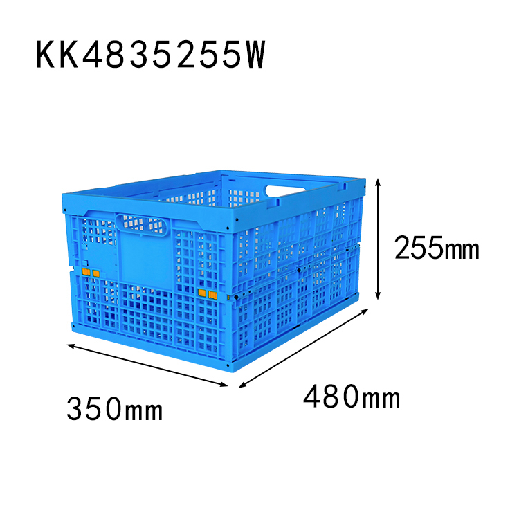 480x350x2555mm Mesh Plastic opvouwbare krat