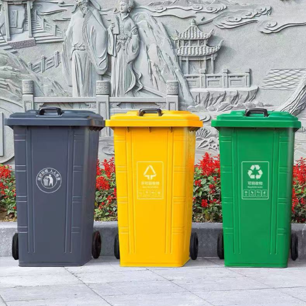 50l vèt deyò metal fatra bin