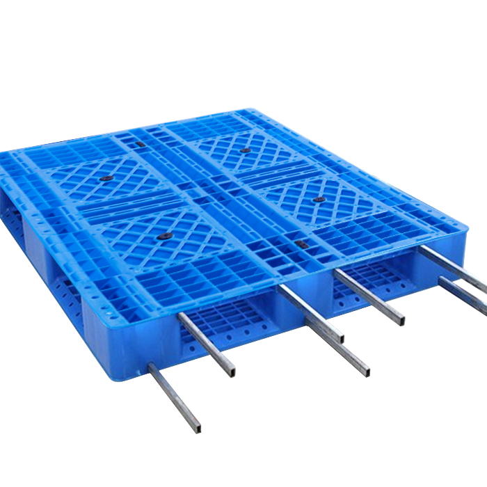 120*80*13.5cm 6 Runners Stackable Racking Plastic Grid Pallet