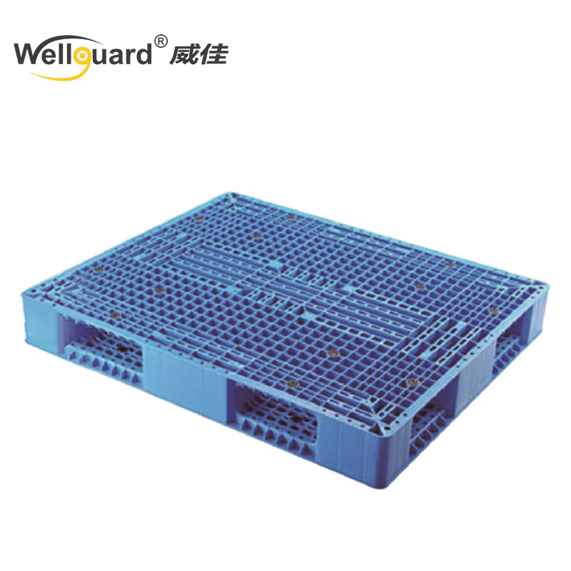 140*120*15cm Double Sided Stackable Plastic Grid Pallet