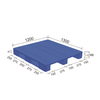 130*120*16cm 3 Runners Rackable Plastic Flat Pallet