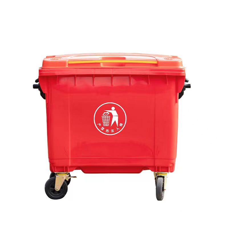 Cart garbage plastig 660L b