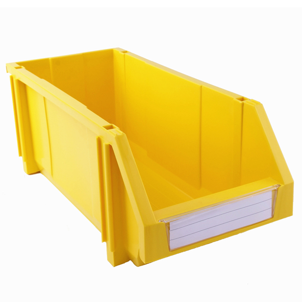 200&times;450&times;117 Yellow Tool and Parts Storage Nestable and Stackable Plastic Shelf Bins 