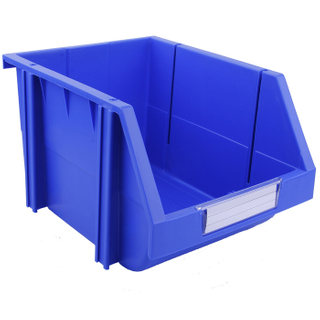 214&times;280&times;175 Blue Tool and Parts Storage Dividable and Stackable Plastic Shelf Bins 